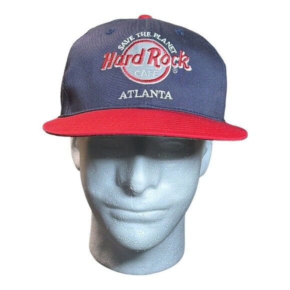 Vintage 90’s Hard Rock Cafe Atlanta SnapBack Hat - Picture 1 of 5